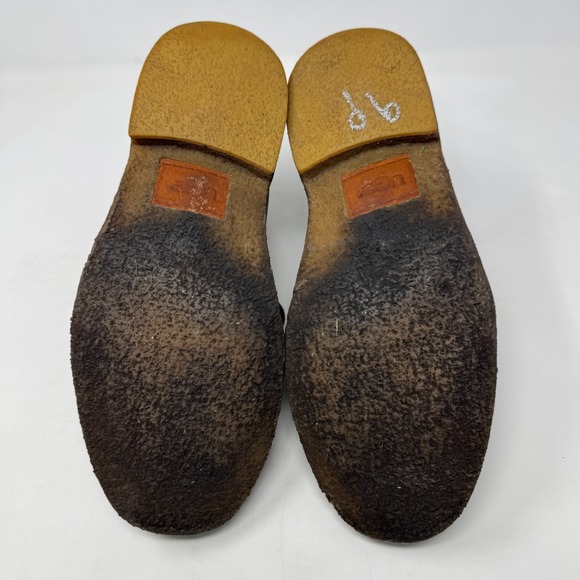 UGG Australia Leighton Chukka Desert Leather Boots Black 3275 Men's Size 8.5 - Picture 12 of 15